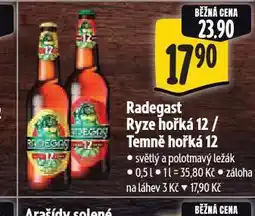 Albert Pivo radegast ryze hořká 12 nabídka