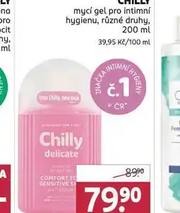 Rossmann Chilly mycí gel pro intimní hygienu nabídka