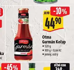 Albert Otma gurmán kečup nabídka