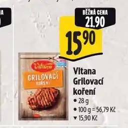 Albert Vitana grilovací koření nabídka