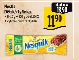 Albert Nestlé dětská tyčinka nabídka