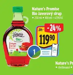 Albert Bio javorový sirup nabídka