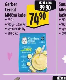 Albert Gerber cereal m léčná kaše nabídka