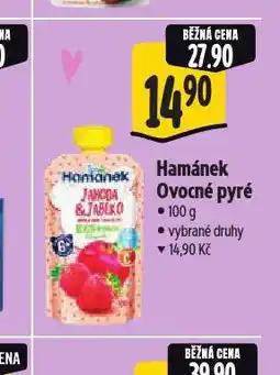 Albert Hamánek ovocné pyré nabídka