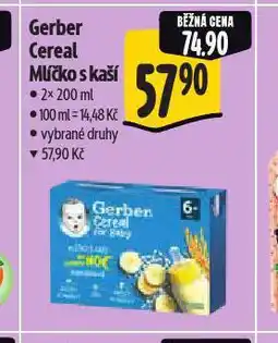 Albert Gerber cereal mlíčko s kaší nabídka