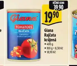 Albert Giana rajčata krájená nabídka