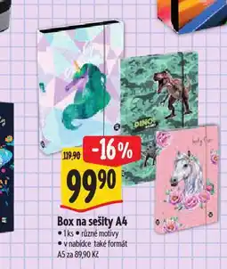 Albert Box na sešity a4 nabídka