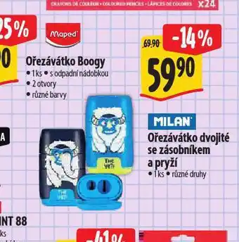 Albert Ořezávátko dvojité se zásobníkem a pryží nabídka