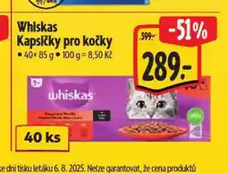 Albert Whiskas kapsičky pro kočky nabídka