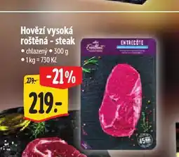 Albert Hovězí vysoká roštěná steak nabídka