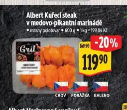 Albert Kuřecí steak v pikantní medové marinádě nabídka