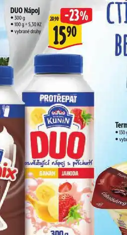 Albert Kunín duo nápoj nabídka