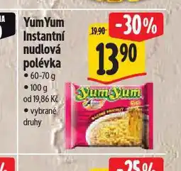 Albert Yum yum instantní polévka nabídka