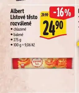 Albert Listové těsto nabídka