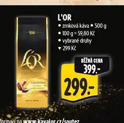 Albert L'or káva nabídka