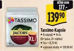 Albert Tassimo kávové kapsle nabídka