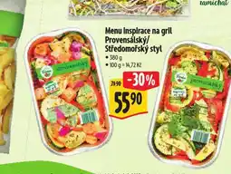 Albert Menu inspirace na gril zeleninový mix středomořský styl nabídka