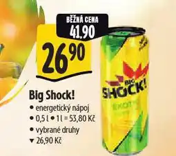 Albert Big shock! energetický nápoj nabídka