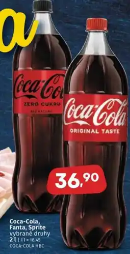Coop Coca-Cola, Fanta, Sprite nabídka
