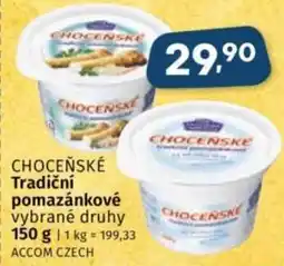 Coop CHOCEŇSKÉ Tradiční pomazánkové nabídka