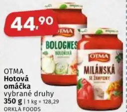 Coop OTMA Hotová omáčka nabídka