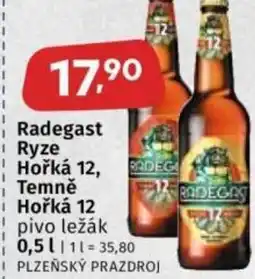 Coop Radegast Ryze Hořká 12, Temně Hořká 12 pivo ležák nabídka