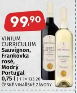 Coop VINIUM CURRICULUM Sauvignon, Frankovka rosé, Modrý Portugal nabídka