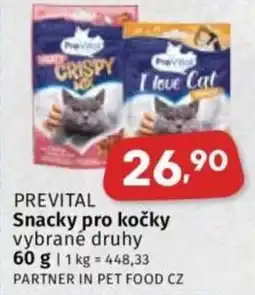 Coop PREVITAL Snacky pro kočky nabídka