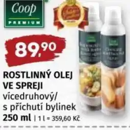 Coop Rostlinný olej ve spreji vícedruhový/ s příchutí bylinek nabídka