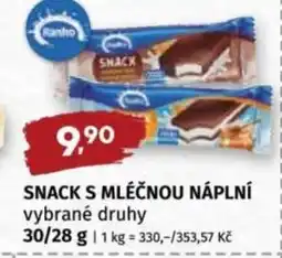 Coop Ranko Snack s mléčnou náplní nabídka
