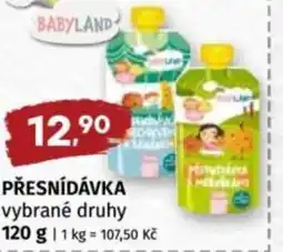 Coop BABYLAND Přesnídávka nabídka