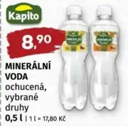 Coop Kapito Minerální voda ochucená nabídka
