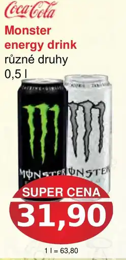 PLUS JIP Monster energy drink nabídka