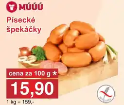 PLUS JIP Písecké špekáčky nabídka
