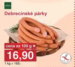 PLUS JIP Debrecínské párky nabídka