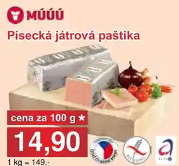 PLUS JIP Písecká játrová paštika nabídka