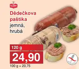 PLUS JIP Dědečkova paštika jemná, hrubá nabídka