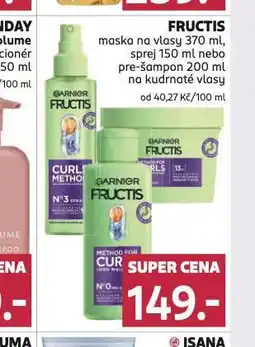Rossmann Fructis maska, pre-šampon nabídka