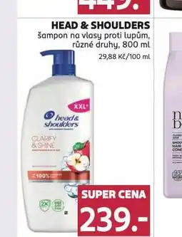 Rossmann Head&shoulders šampon nabídka
