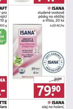 Rossmann Isana studené voskové pásky nabídka