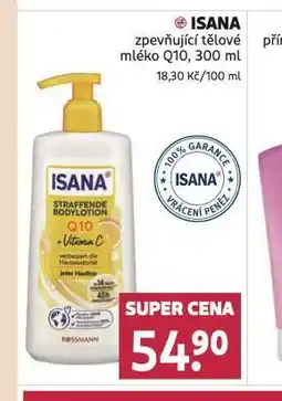 Rossmann Isana zpevňující tělové mléko q10 nabídka