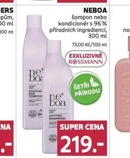 Rossmann Neboa šampon, kondicioner nabídka