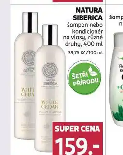 Rossmann Natura siberica šampon, kondicioner nabídka