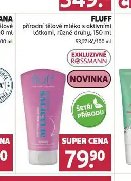 Rossmann Fluff tělové mléko nabídka