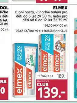 Rossmann Elmex zubní pasta nabídka