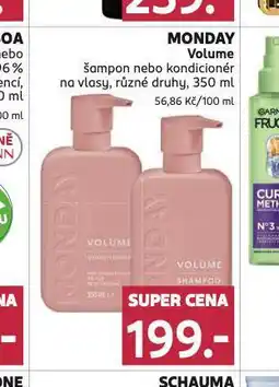 Rossmann Monday volume šampon, kondicioner nabídka