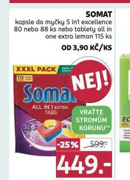 Rossmann Somat kapsle do myčky nabídka