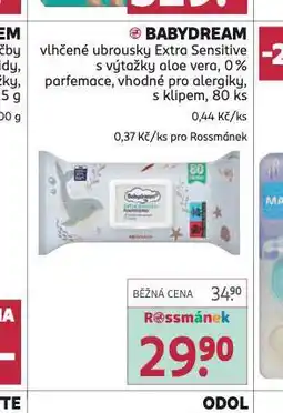 Rossmann Babydream dětské vlhčené ubrousky nabídka