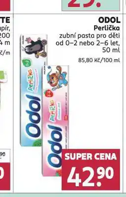 Rossmann Odol perlička zubní pasta pro děti nabídka