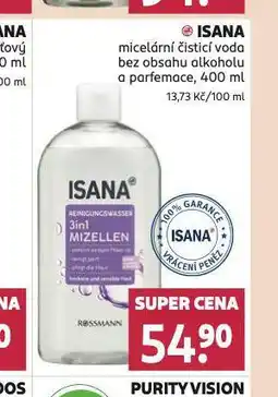 Rossmann Isana micelární čistící voda nabídka